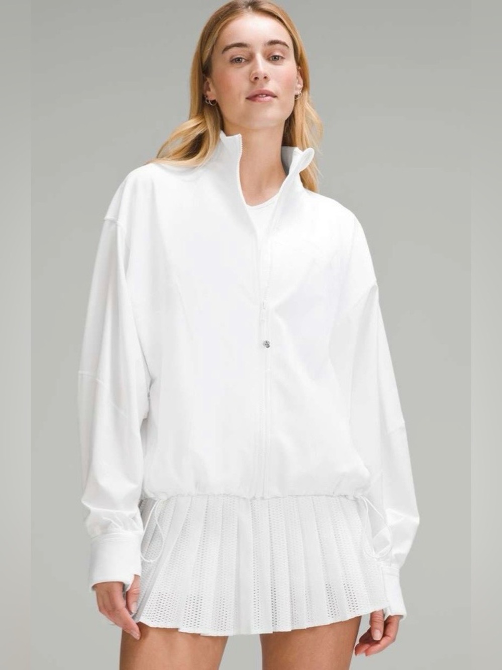 Lululemon NWT Define Relaxed Fit Luon Full Zip Jacket White Size 8